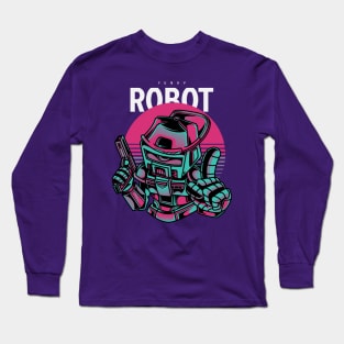 Funky Robot Long Sleeve T-Shirt